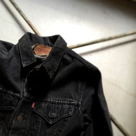 1990's Levi's 70706 Black Denim Jacket