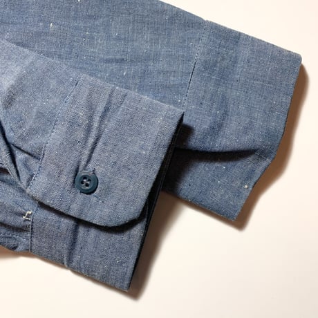 1960's WEAR WELL Chambray L/S Shirt Deadstock