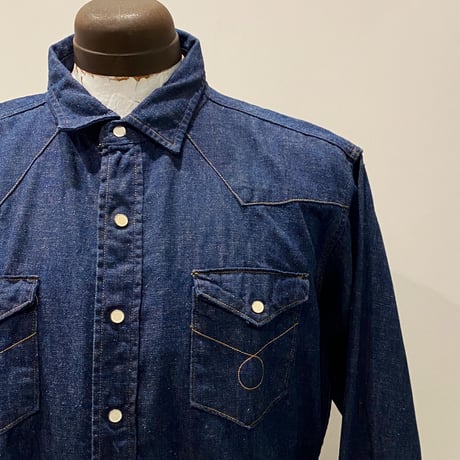 1950's FOREMOST Denim Western L/S Shirt