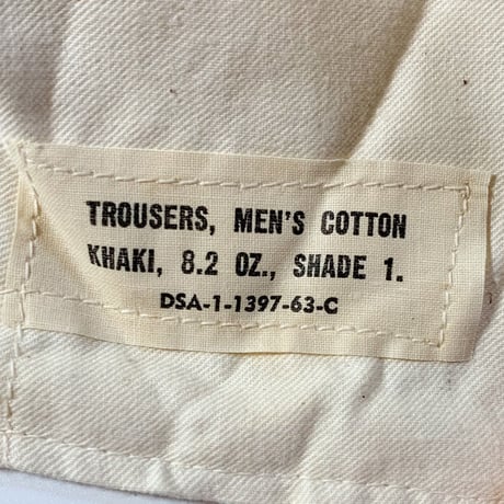 1960's US.ARMY Chino Trousers Deadstock