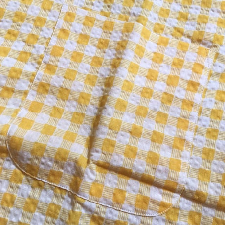 1950's WASH'N WEAR Seersucker S/S Shirt Deadstock