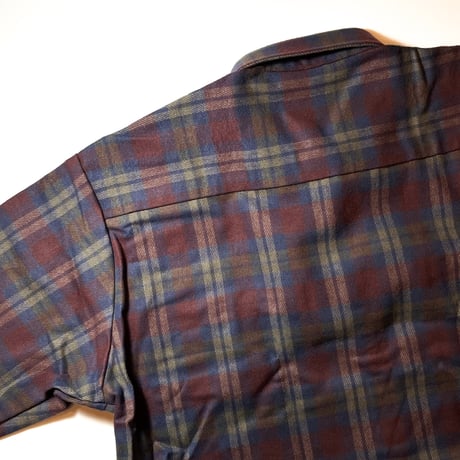 1980's WINTER RUN Heavy Flannel L/S Shirt Deadstock