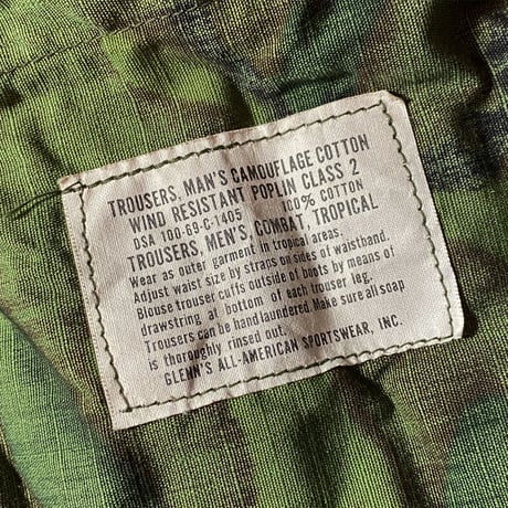 1960's US.ARMY ERDL Jungle Fatigue Trousers
