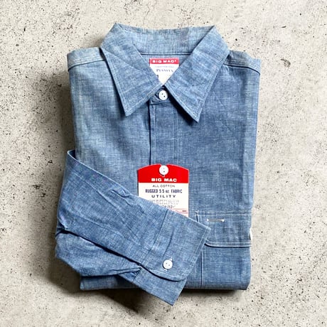1950's〜 BIG MAC Chambray L/S Shirt Deadstock