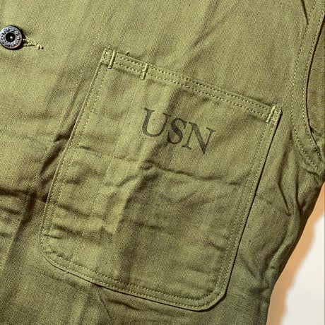 1940's US.NAVY N-3 Herringbone Jacket Deadstock