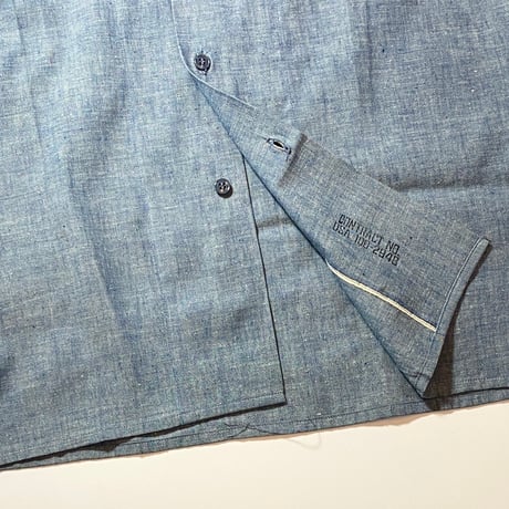 1960's US.NAVY Chambray L/S Shirt Deadstock