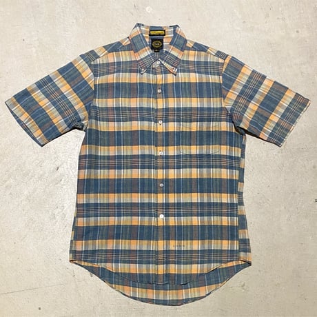 1960's h.i.s Indian Madras S/S Shirt