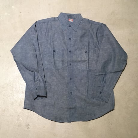 1960's BIG BILL Chambray L/S Shirt Deadstock
