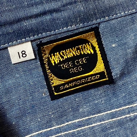 1960's WASHINGTON DEE CEE Chambray L/S Shirt Deadstock