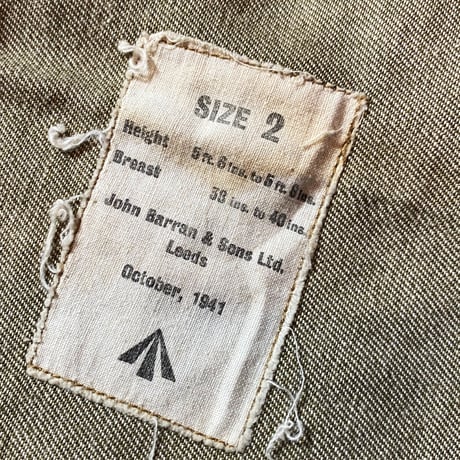 1940's British Army SAS Green Denim Smock