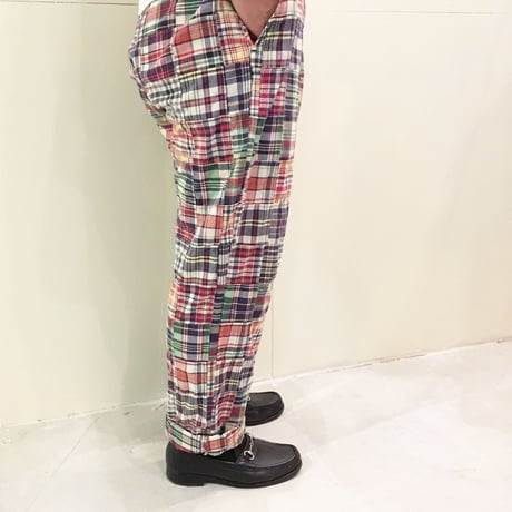 1990〜00's Polo by Ralph Lauren Indian Madras Patchwork Trousers