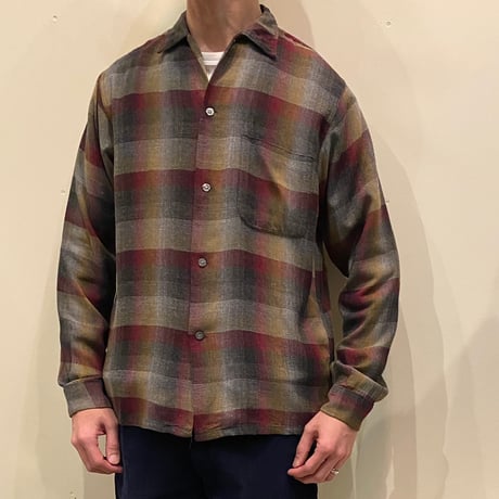 1960's MAYWOOD Rayon L/S Shirt