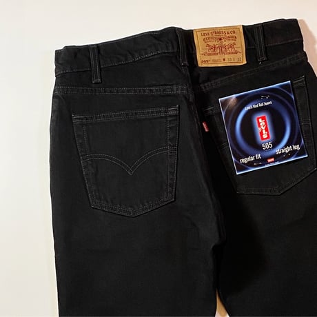 1990's Levi's 505 Black Denim Pants Deadstock