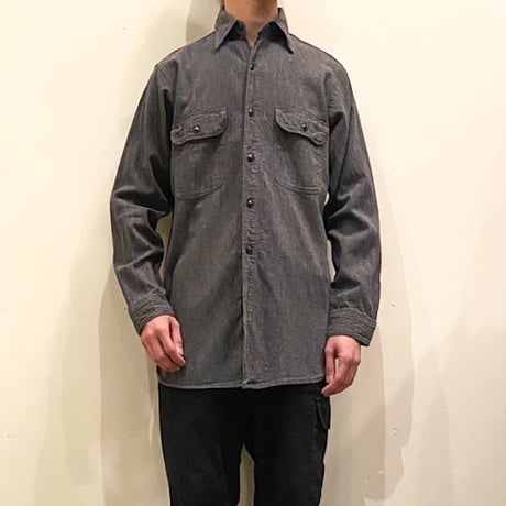 1940〜50's HERCULES Black Chambray L/S Shirt