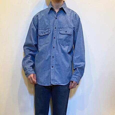 1980's FIVE BROTHER Chambray L/S Shirt