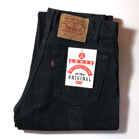 1990's Levi's 550 Black Denim Pants Deadstock