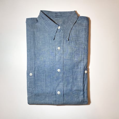 1950's Unknown Chambray L/S Shirt Deadstock