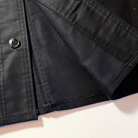 1950's Dubure&Deverchere Black Moleskin Jacket Deadstock