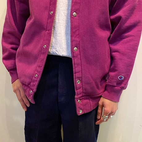 1990's Champion Reverse Weave Full Snap Cardigan