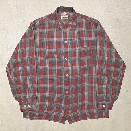 1950〜60's Strad-O-Woodman Rayon L/S Shirt