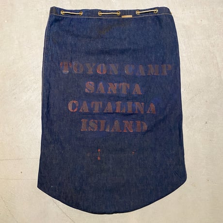 1930's〜 Unknown Denim Laundry Bag