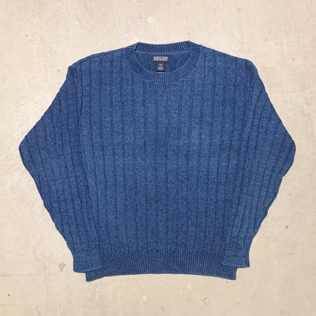 1990's LANDS' END Indigo Cotton Sweater