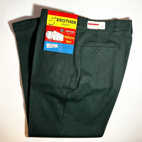 1960's 5 BROTHER Whipcord Trousers Deadstock