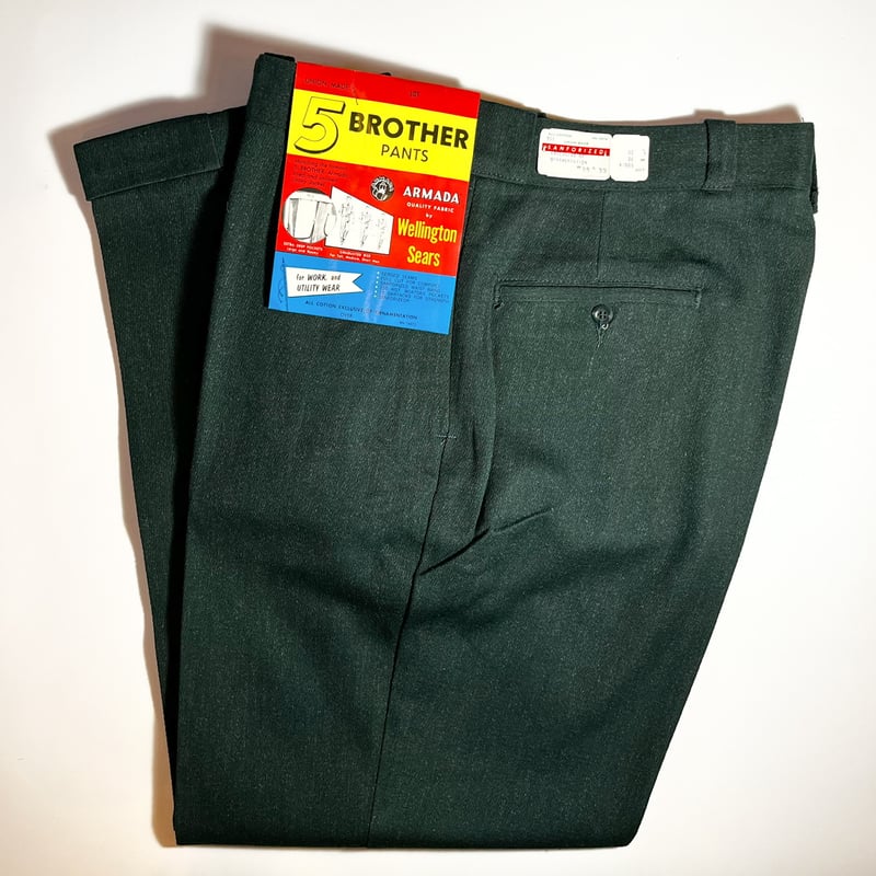 1960's 5 BROTHER Whipcord Trousers Deadstock |