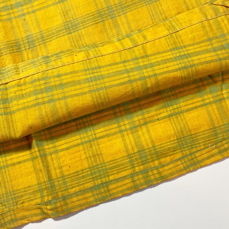 1960's DONEGAL Indian Madras Henleyneck S/S Shirt Deadstock