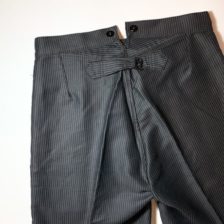 1940's French Unknown Printed Moleskin Trousers Deadstock