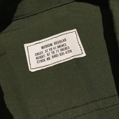 1960's US.ARMY Jungle Fatigue 4th Jacket Deadstock