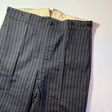 1930's〜 French Unknown Random Pique Trousers Deadstock