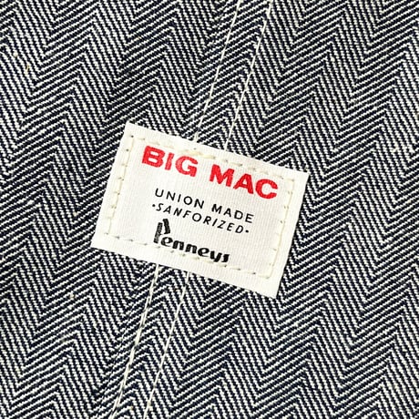 1960's BIG MAC Herringbone Overall Deadstock