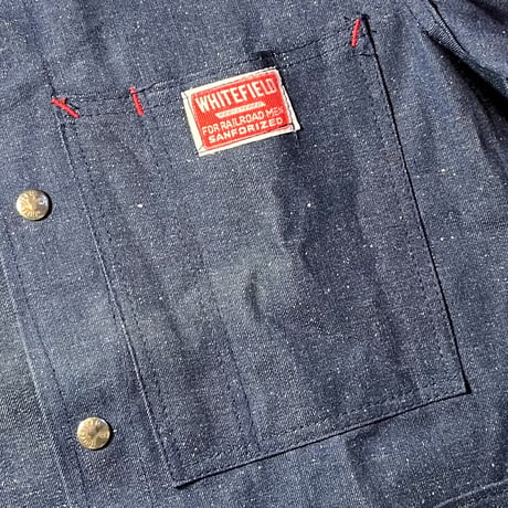 1960's WHITE FIELD Denim Coverall Deadstock