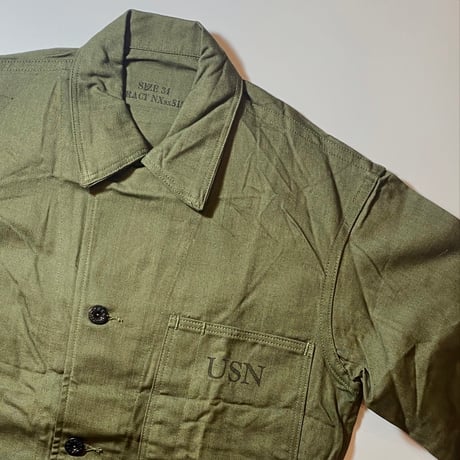 1940's US.NAVY N-3 Herringbone Jacket Deadstock