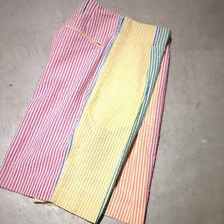 1980's NEW REPUBLIC Crazy Pattern Seersucker Short Pants