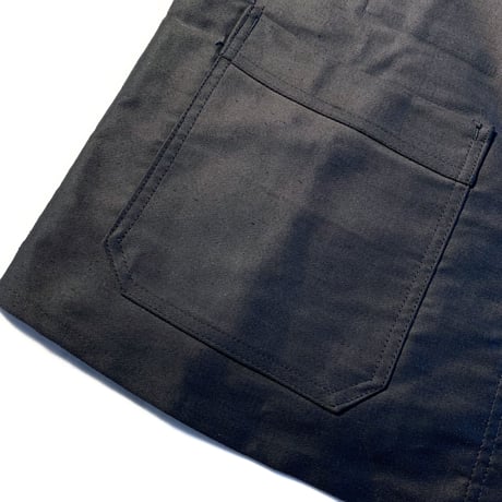 1950's VEST E Black Moleskin Jacket Deadstock