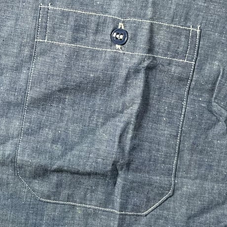 1960's US.NAVY Chambray L/S Shirt Deadstock
