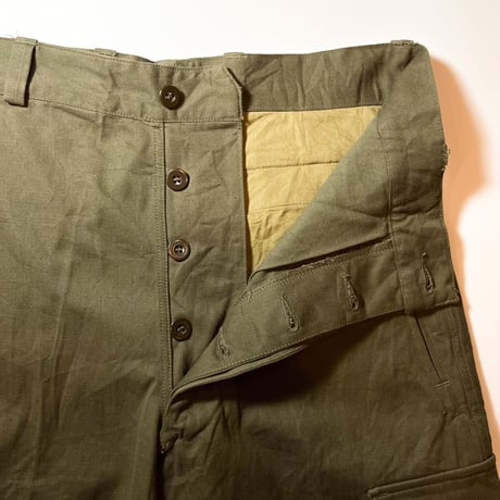 1950〜60's French Army M-47 Herringbone Trousers Deadstock