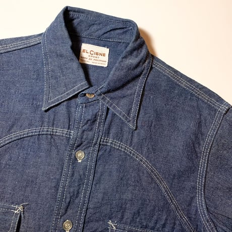 1960's〜 EL CISNE Chambray L/S Shirt