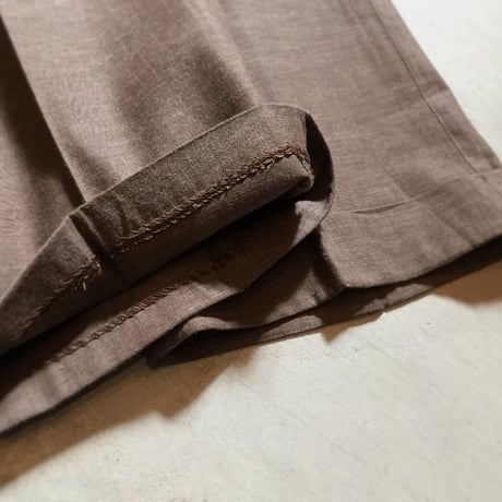 1950's OVER THE TOP Brown Chambray Trousers Deadstock