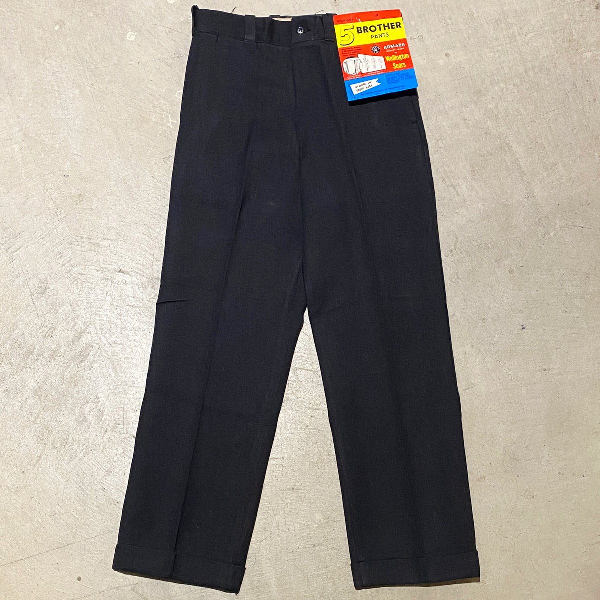 1950〜60's 5 BROTHER Whipcord Trousers Deadstock 1950〜60's 5 BROTHER Whipcord Trousers Deadstock