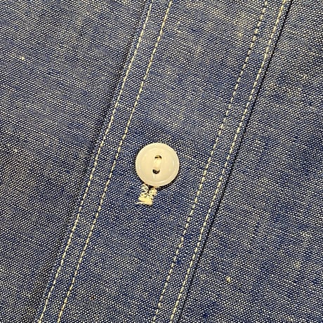 1960's Unknown Chambray L/S Shirt Deadstock
