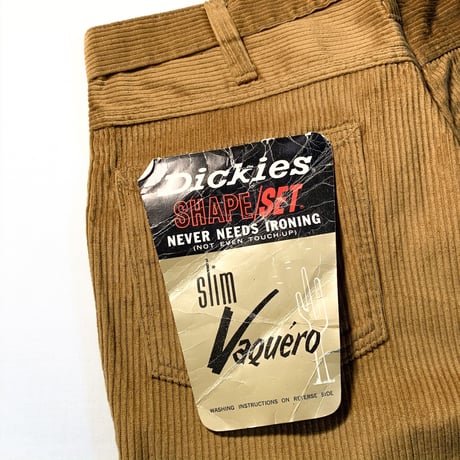 1960's Dickies Corduroy Tapered Pants Deadstock