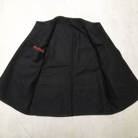 1950's Dubure&Deverchere Black Moleskin Jacket Deadstock