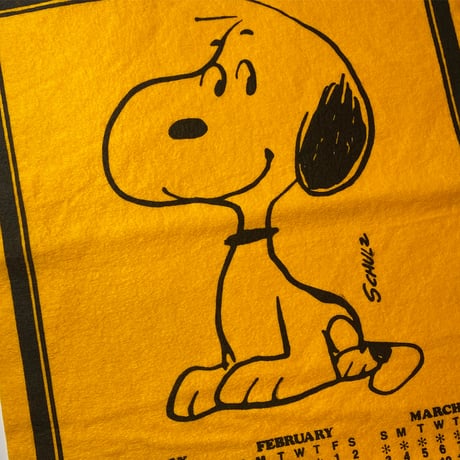 1970's Snoopy Calendar Pennant