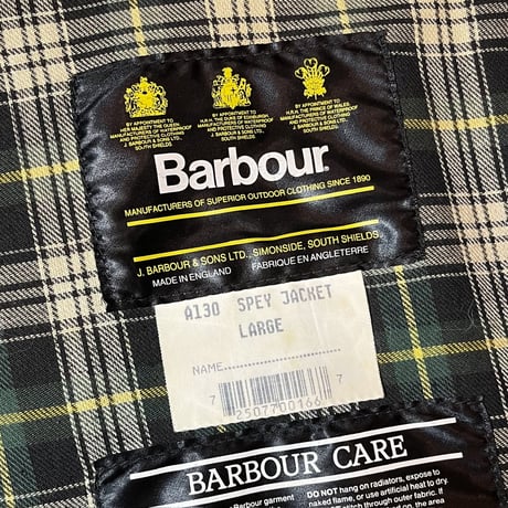 1990's Barbour Spey Oiled Fishing Jacket
