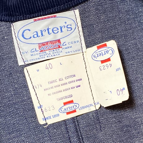 1960's CARTER'S Denim Coverall Deadstock