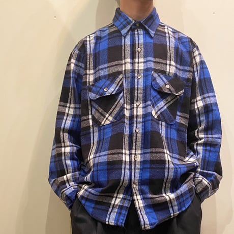 1990's FIVE BROTHER Heavy Flannel L/S Shirt