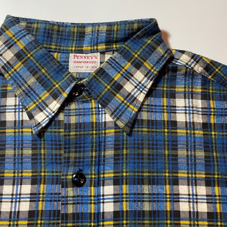 1960's PENNEY'S Flannel L/S Shirt Deadstock